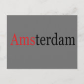 Amsterdam Postkarte (Vorderseite)