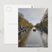 Amsterdam Postkarte (Vorne/Hinten)