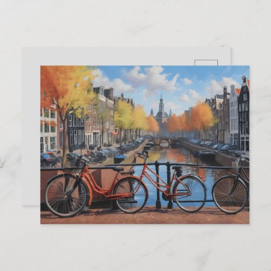 Amsterdam Postkarte (Vorne/Hinten)