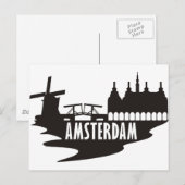 Amsterdam Postkarte (Vorne/Hinten)