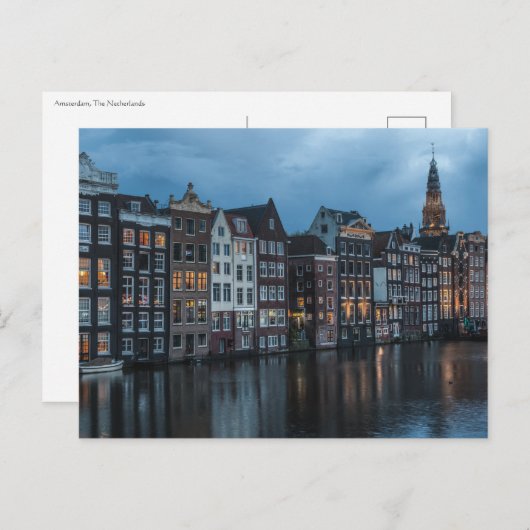 Amsterdam Postkarte (Vorne/Hinten)