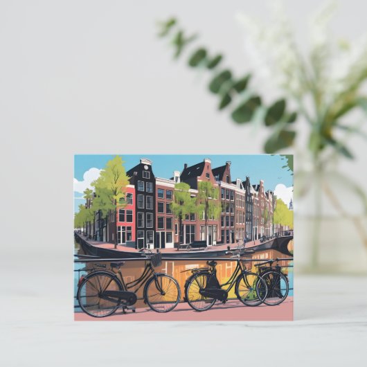 Amsterdam Postkarte (Stehend Vorderseite)