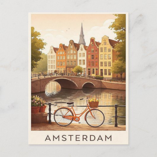 Amsterdam. Postkarte (Vorderseite)