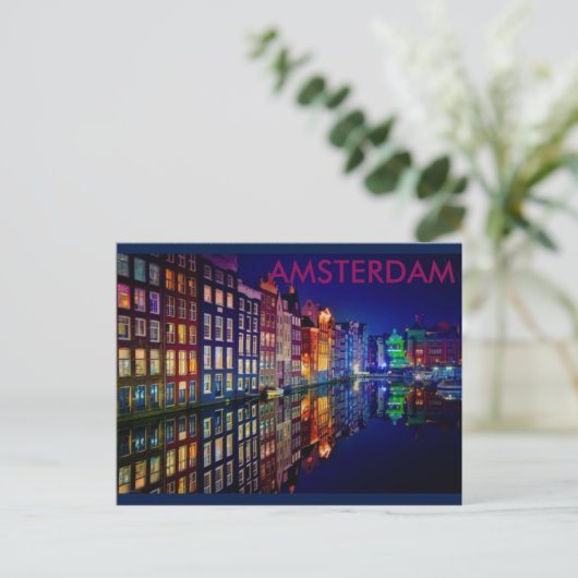 AMSTERDAM POSTKARTE (Stehend Vorderseite)