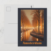 Amsterdam Postkarte (Vorne/Hinten)