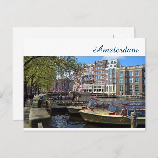 Amsterdam Postkarte (Vorne/Hinten)