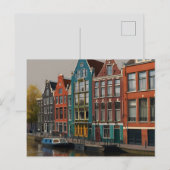 AMSTERDAM POSTKARTE (Vorne/Hinten)
