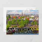 Amsterdam Postkarte (Vorne/Hinten)
