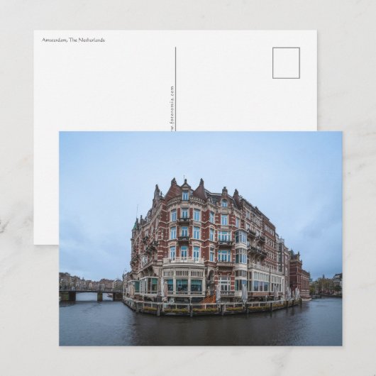 Amsterdam Postkarte (Vorne/Hinten)