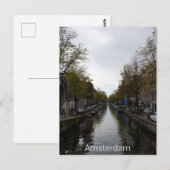 Amsterdam Postkarte (Vorne/Hinten)