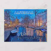 Amsterdam, Postkarte aus Sammlung Besuch... (Vorderseite)
