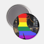 Amsterdam Pride Magnet (Vorderseite/Rückseite)