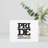 AMSTERDAM PRIDE -.png Postkarte (Stehend Vorderseite)