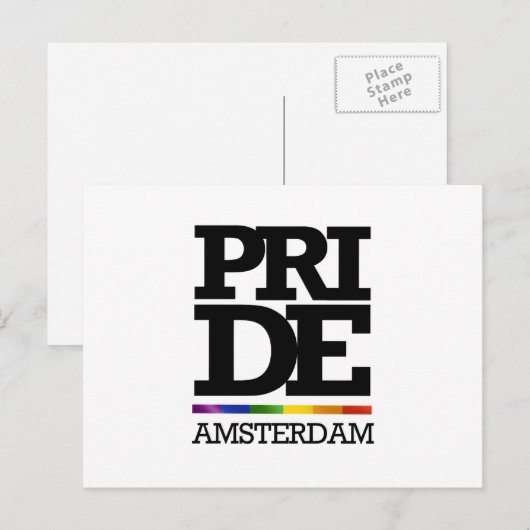 AMSTERDAM PRIDE -.png Postkarte (Vorne/Hinten)