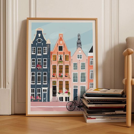 Amsterdam Print Amsterdam Illustration Amsterdam Poster
