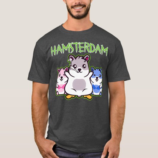 Amsterdam Prostitutes Hamster Hamsterdam Männer T-Shirt (Vorderseite)