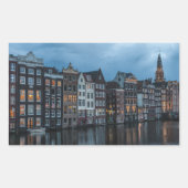 Amsterdam Rechteckiger Aufkleber (Vorderseite)
