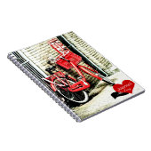 Amsterdam, Red Bicycle (Notebook) Notizblock (Rechte Seite)