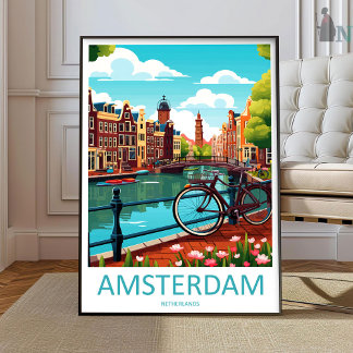 Amsterdam Reise Druck Wandkunst Amsterdam Wand Han Poster