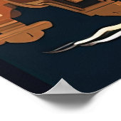 Amsterdam, Reise Poster (Ecke)