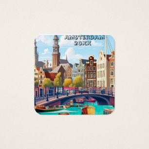 Amsterdam Reise Postkarten Kunst, Niederlande Post