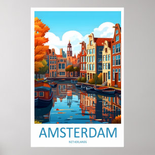 Amsterdam Reise Ski National PosterVintage Park Poster