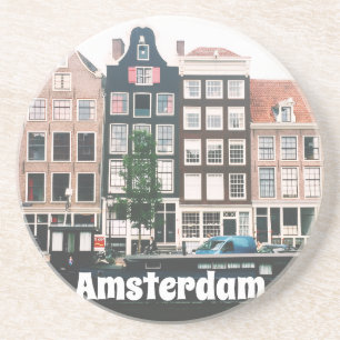 Amsterdam-Reiseandenken Getränkeuntersetzer