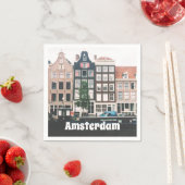 Amsterdam-Reiseandenken Serviette (Beispiel)