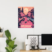 Amsterdam Reisen und Kunst Poster (Heimbüro)