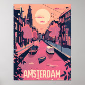 Amsterdam Reisen und Kunst Poster (Vorne)