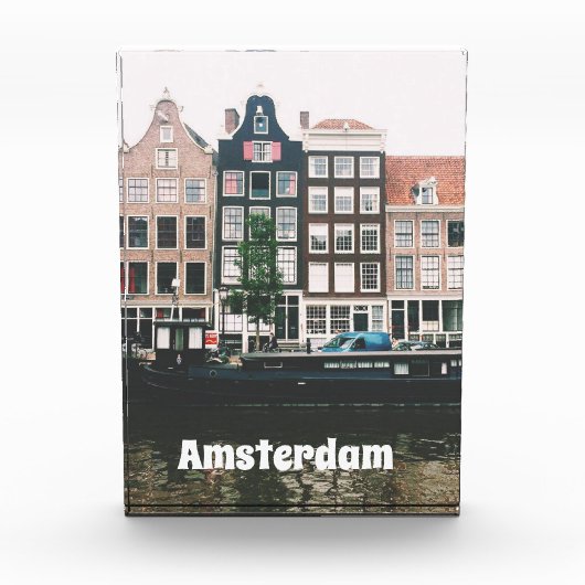Amsterdam-Reisesouvenir Fotoblock (Vorderseite)