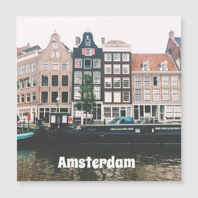 Amsterdam-Reisesouvenir Magnetkarte (Vorderseite)
