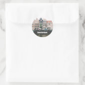 Amsterdam-Reisesouvenir Runder Aufkleber (Tasche)
