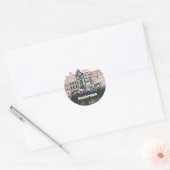 Amsterdam-Reisesouvenir Runder Aufkleber (Umschlag)