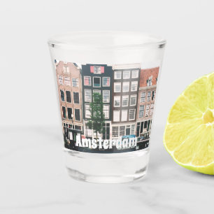 Amsterdam-Reisesouvenir Schnapsglas