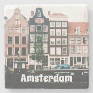 Amsterdam-Reisesouvenir Steinuntersetzer