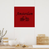 Amsterdam Retrorad Poster (Küche)