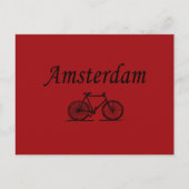 Amsterdam Retrorad Postkarte (Vorderseite)