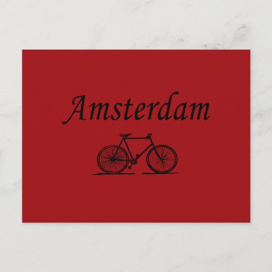 Amsterdam Retrorad Postkarte (Vorderseite)