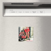 Amsterdam - Rotes Fahrrad, Holland (Kühlschrankmag Magnet (In Situ (Geschirrspüler))