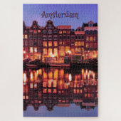 Amsterdam Row Houses on Canal Puzzle (Vertikal)