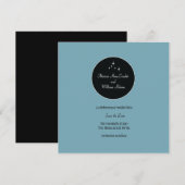 Amsterdam Save the Date: Powder Blue Date (Vorne/Hinten)