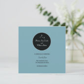 Amsterdam Save the Date: Powder Blue Date (Stehend Vorderseite)