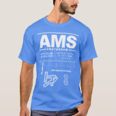 Amsterdam Schiphol Airport AMS T - Shirt (Vorderseite)