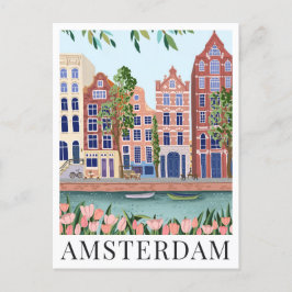 Amsterdam Seeufer Stadtansicht Reisevorführung Postkarte