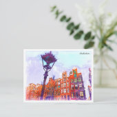 Amsterdam Sidewalk Postkarte (Stehend Vorderseite)