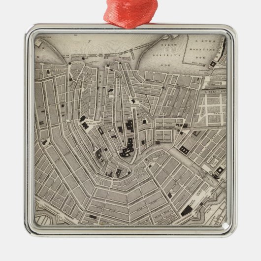 Amsterdam Silbernes Ornament (Vorne)