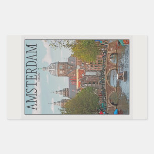 Amsterdam - Sint Nicolaaskerk Rechteckiger Aufkleber