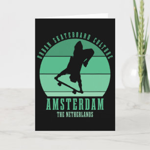 Amsterdam Skateboarder Urne Skateboarding 5 Karte