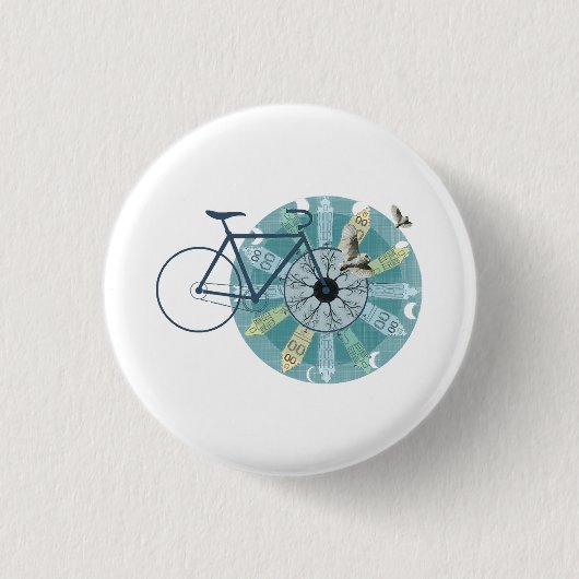 Amsterdam skyline button (Vorderseite)